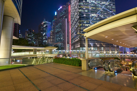 香港中环城市夜景