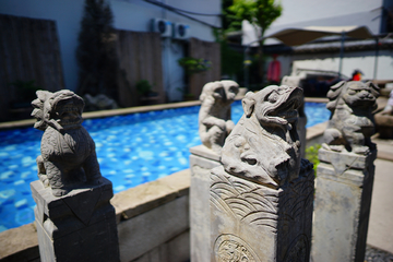 石雕装饰泳池