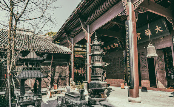 重庆南山佛教寺庙涂山寺风光