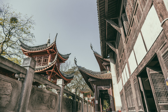 重庆南山佛教寺庙涂山寺风光