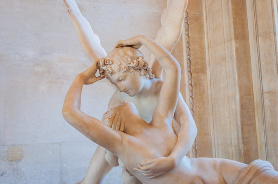 法国巴黎卢浮宫雕塑特写