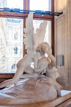 法国巴黎卢浮宫雕塑特写