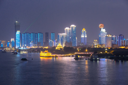 汉口江滩夜景