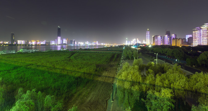 汉口江滩夜景