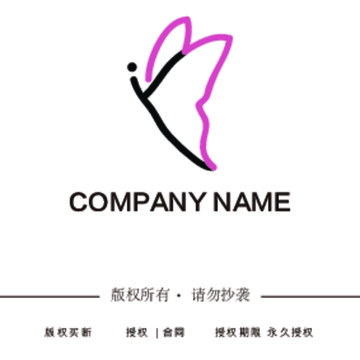 YM蝴蝶LOGO