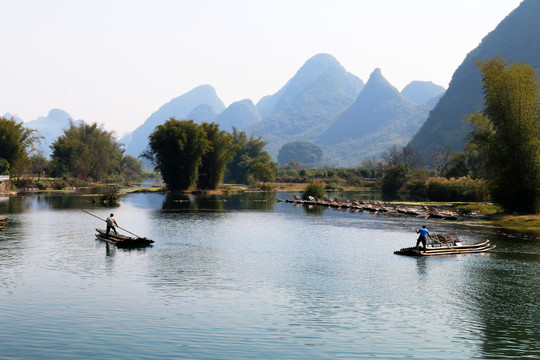 遇龙河风光