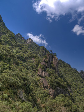 江西三清山山脉风光