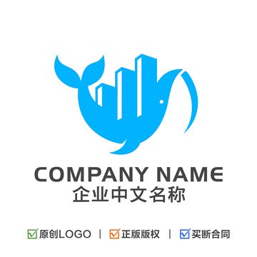 海豚鲸鱼地产LOGO