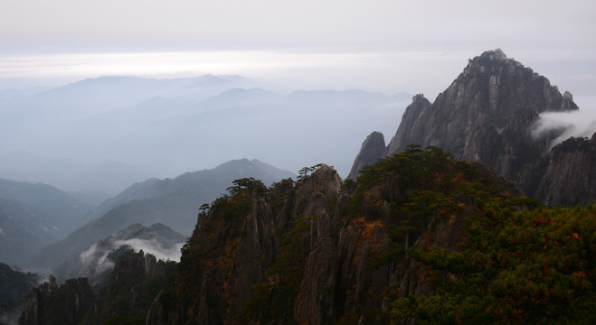 水墨黄山