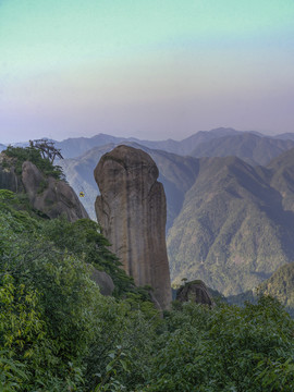 江西三清山花岗岩山屏