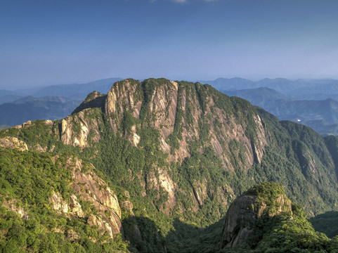 江西三清山花岗岩山脉