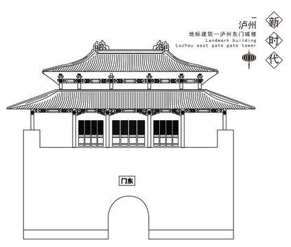 泸州东门城楼