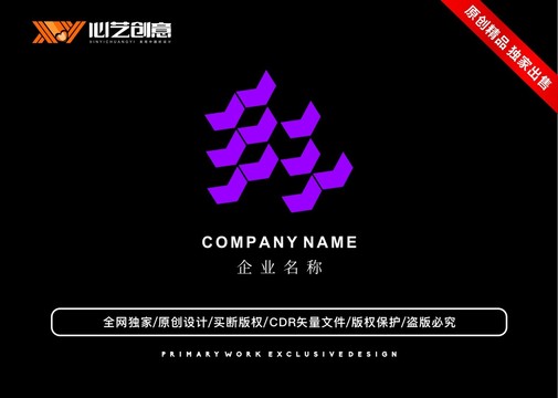 多边形个性创意logo