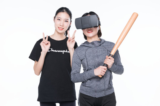 VR体验运动高清素材