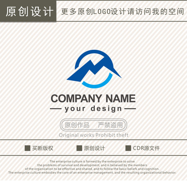 M字母机电科技logo