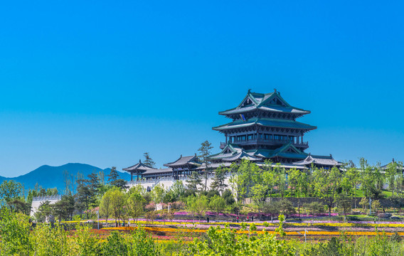 北京世园会永宁阁建筑风景