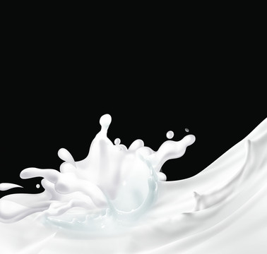 牛奶滴花水巧克力液体