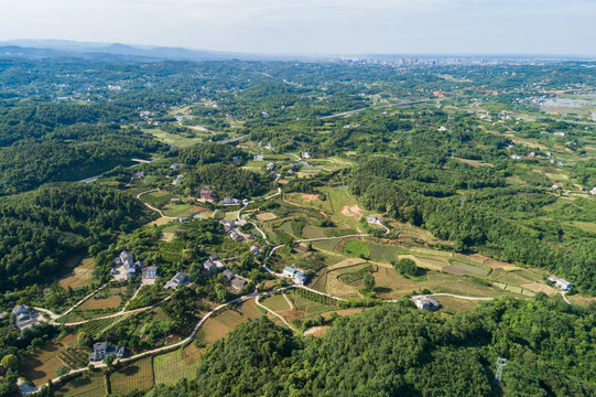 田园风光航拍