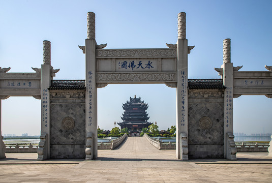 苏州阳澄湖重元寺风景