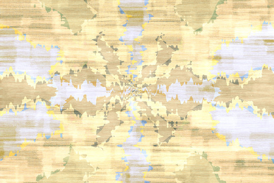 现代黄色艺术花纹纹理地毯