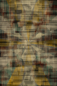 深灰黄色北欧彩色色块纹理地毯