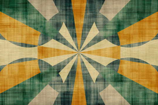 北欧现代彩色色块纹理地毯