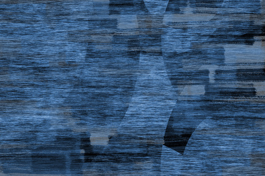 北欧现代蓝色色块纹理地毯