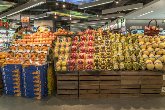超市水果区