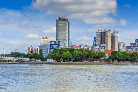 宁波三江口全景