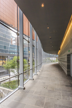 现代建筑走廊
