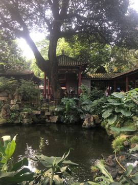 清晖园亭台流水