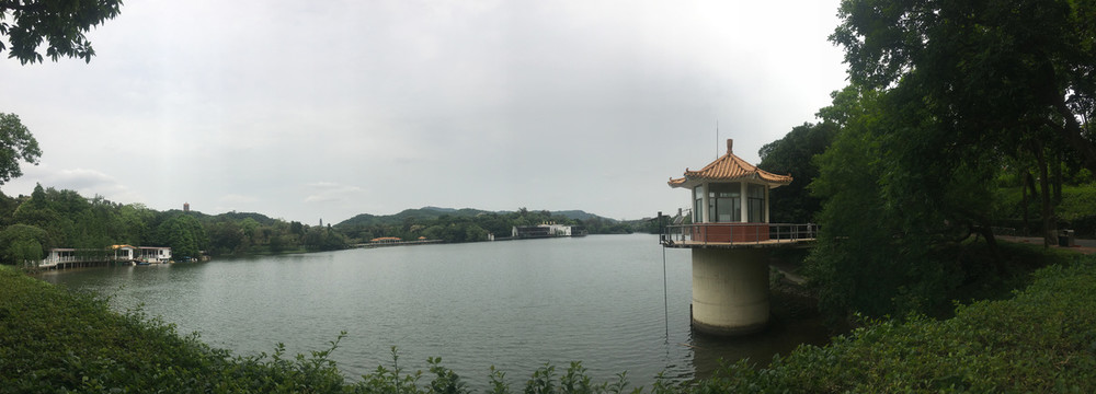 广州麓湖公园摄影图
