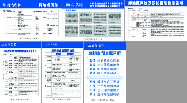 加油站版面