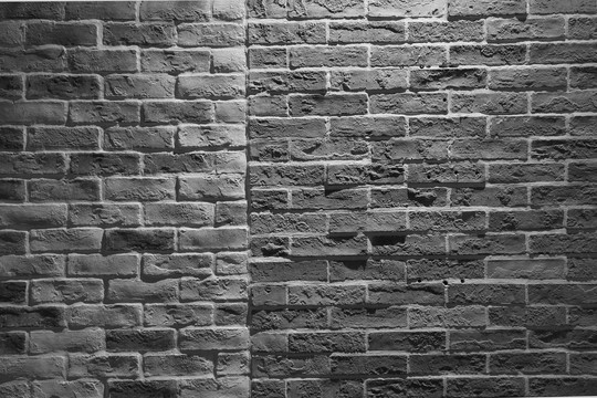 黑白砖墙