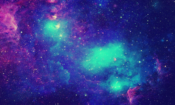 青色星空背景