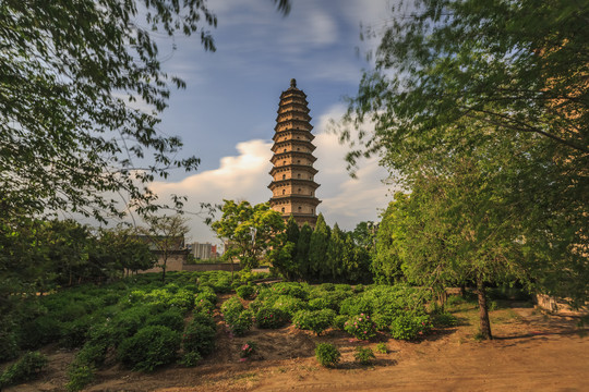 中国山西太原永祚寺风光