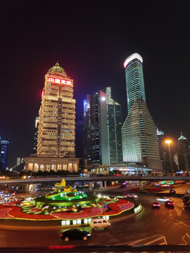上海陆家嘴夜景
