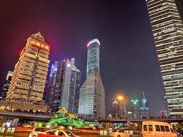 上海陆家嘴夜景