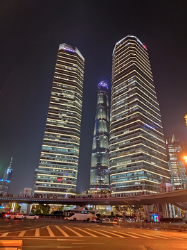 上海陆家嘴夜景