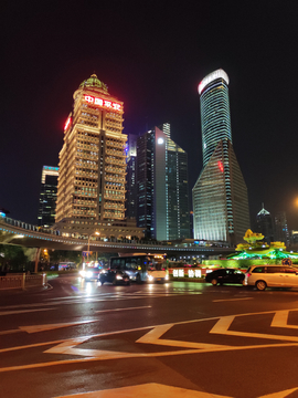 上海陆家嘴夜景