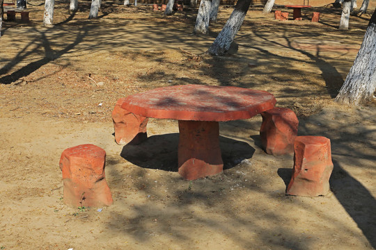 公园石桌椅