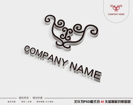 祥云酒杯丰胸健身胸衣logo