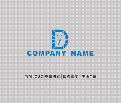 DY字母logo设计
