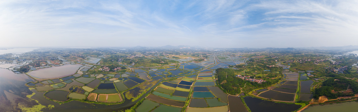 湖北大冶保安湖国家湿地公园航拍