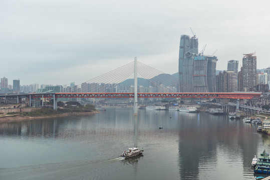 重庆千厮门大桥风光