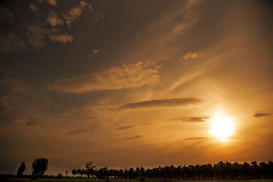 夕阳天空