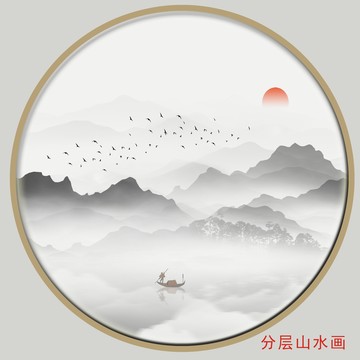 黑白装饰画