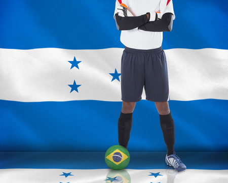 洪都拉斯国旗与白球守门员
