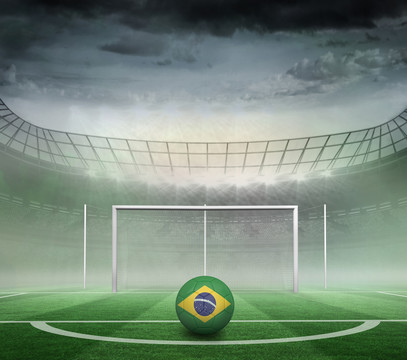 巴西颜色的足球