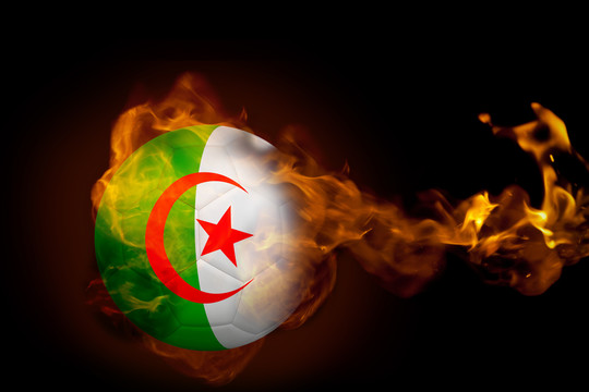 阿尔及利亚球与黑球交火